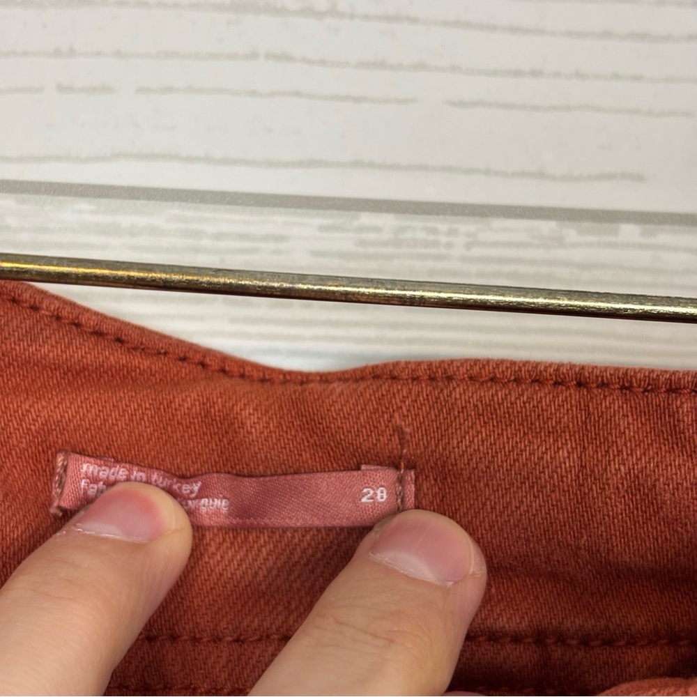 Pilcro Wide Leg Cargo Pants in Rust - Picture 8 of 13